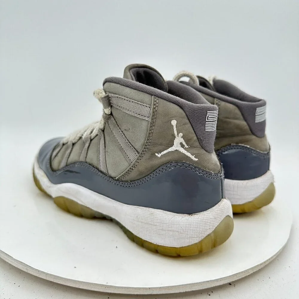 Nike Air Jordan 11 Youth Size 4Y Women 5.5 378038-005 Cool Grey Training Shoes